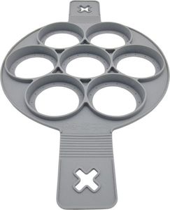 Orion Forma silikonowa na patelnię, do jajek sadzonych, na jajka, naleśniki, pancake, placki, OKRĄGŁA, 7 sztuk 4