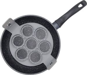 Orion Forma silikonowa na patelnię, do jajek sadzonych, na jajka, naleśniki, pancake, placki, OKRĄGŁA, 7 sztuk 5