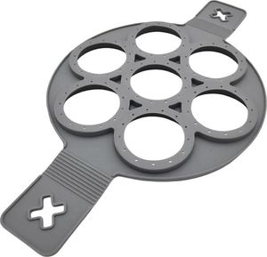 Orion Forma silikonowa na patelnię, do jajek sadzonych, na jajka, naleśniki, pancake, placki, OKRĄGŁA, 7 sztuk 8