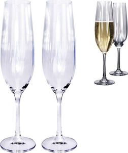 ATMÓS FERA Kieliszek KRYSZTAŁOWY do szampana, 260 ml, 2 sztuki, zestaw, komplet kieliszków 6