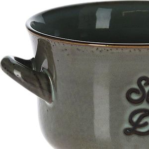 Siaki Collection Miska na zupę, BULIONÓWKA do zupy, ceramiczna, 650 ml, ZIELONA 3