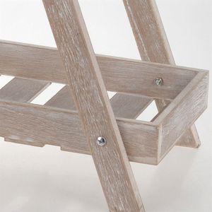 Vilde Kwietnik drewniany, stojak, regał, DRABINKA 3-poziomowa, stopniowa, na kwiaty, zioła, rośliny, doniczki 4