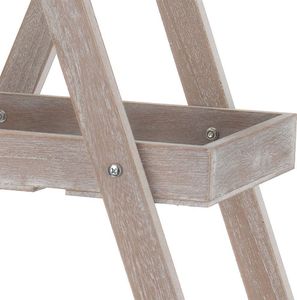 Vilde Kwietnik drewniany, stojak, regał, DRABINKA 3-poziomowa, stopniowa, na kwiaty, zioła, rośliny, doniczki 5