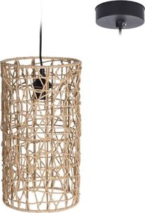 Lampa wisząca Home Styling Collection Lampa wisząca, BOHO, klosz z trawy morskiej, sufitowa, naturalna, 22x40 cm 1
