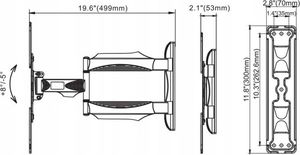 Zatekos MOCNY UCHWYT DO TELEWIZORA WIESZAK TV 32-55' 8