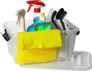 Plast Team Skrzynia z pokrywą pojemnik 40l plastikowy szary 4