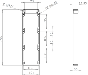 XSPC Low Profile Radiator EX360 biały 8