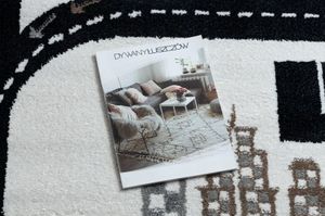 Dywany Łuszczów Dywan FUN Track dla dzieci, ulica, miasto krem, 180x270 cm 2