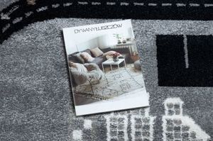 Dywany Łuszczów Dywan FUN Track dla dzieci, ulica, miasto szary, 280x370 cm 2