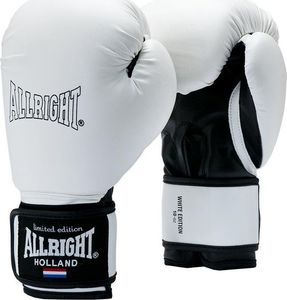 Allright Rękawice bokserskie Limited Edition 8 OZ białe 1