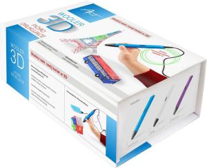 Długopis 3D Art Pióro drukujące Wooler 3D z wyświetlaczem LCD białe 5