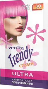 Venita Trendy Cream Ultra krem do koloryzacji włosów 30 Candy Pink 35ml 1