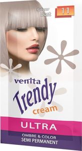 Venita Trendy Cream Ultra krem do koloryzacji włosów 11 Silver Dust 35ml 1