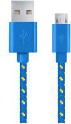 Kabel USB Esperanza USB-A - microUSB 1 m Niebieski (EB176B) 1