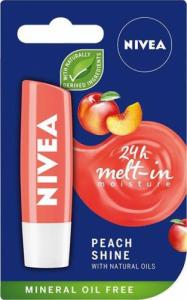 NIVEA Polska 24H Mett-In Moisture pielęgnująca pomadka do ust Peach Shine 4.8g 1