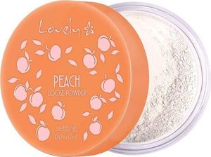 Lovely Lovely Peach Loose Powder transparentny puder do twarzy o delikatnym brzoskwiniowym kolorze i zapachu 9g 1
