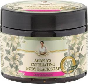 BANIA AGAFII Agafia's Exfoliating Body Black Soap głęboko oczyszczające czarne mydło 300ml 1