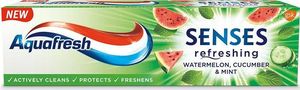 Aquafresh  Senses Refreshing odświeżająca pasta do zębów Watermelon & Cucumber & Mint 75ml 1