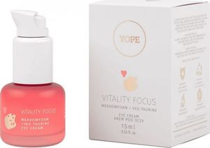 Yope Yope Vitality Focus krem pod oczy Piana Łąkowa + Wege Tauryna 15ml 1
