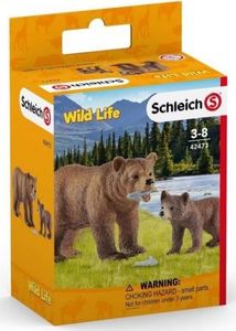 Figurka Schleich Matka grizzly z małym niedźwiedziem 1