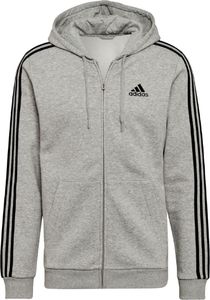 Adidas adidas Essentials Fleece 3-Stripes Hoodie HB0041 szary S 1