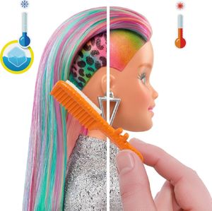 Lalka Barbie Barbie - Kolorowe włosy, panterka (GRN81) 5