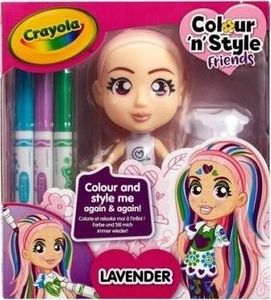 Crayola Lalka Colour'n'Style Friends Lavender CRAYOLA 1