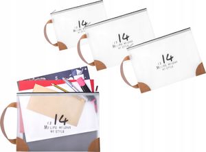 Elletro Eleganckie teczki na dokumenty, kopertowa, zamek Eko, A4, 3 Szt. 2