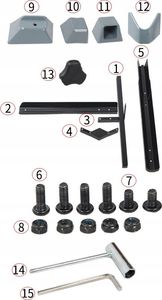 Elletro Stojak Na Rower Pionowy Uchwyt Rowerowy Regulowany 10