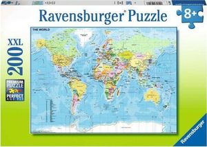 Ravensburger Puzzle 200 Mapa świata XXL 1