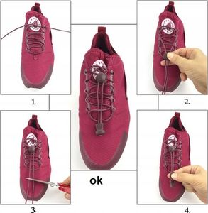 Fit4Med Sznurówki Sznurowadła Elastyczne Buty Dla Biegaczy 3