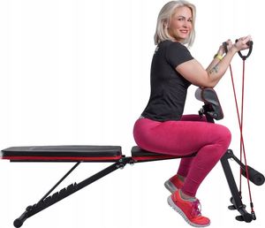 Fit4Med Wielofunkcyjna Ławka Treningowa Regulowana Składana Do Ćwiczeń modlitewnik 15