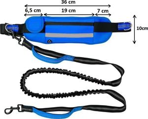 Fit4Med Pas Biodrowy Ze Smyczą Elastyczna Biegania Z Psem 2