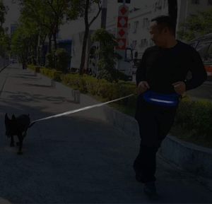 Fit4Med Pas Biodrowy Ze Smyczą Elastyczna Biegania Z Psem 5