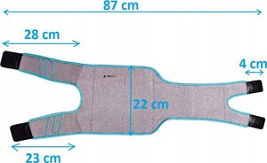 Fit4Med Opaska Na Kolano Z 3 Wkładami Żelowym Ciepło/Zimno 13