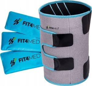 Fit4Med Opaska Na Kolano Z 3 Wkładami Żelowym Ciepło/Zimno 5