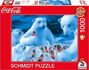 Schmidt Spiele Puzzle PQ 1000 Coca-Cola Niedźwiedzie polarne G3 1