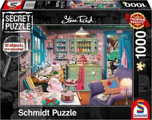 Schmidt Spiele Puzzle PQ 1000 (Secret Puzzle) Pokój babci G3 1