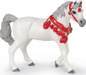Figurka Papo Koń arabski w stroju na paradę biały 1