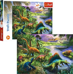 Trefl Puzzle 200el Drapieżne dinozaury 13281 p12 2