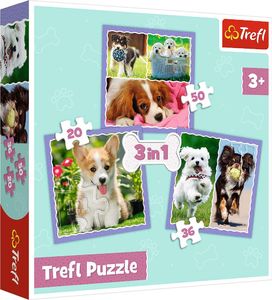 Trefl Puzzle 3w1 Urocze pieski 34854 Trefl p8 1