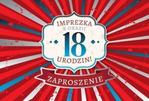 KUKARTKA Zaproszenie ZZ-050 Urodziny 18 (5 szt.) 1