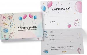 KUKARTKA Zaproszenie ZZ-077 Uniwersalne baloniki (5 szt.) 1
