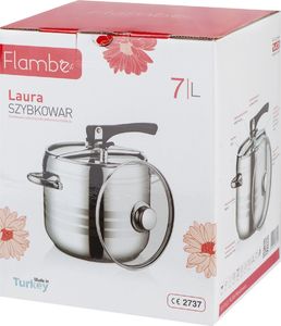 Gorgel Szybkowar 7L manualny garnek ciśnieniowy + pokrywka szklana Flambe 5