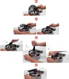 Gorgel Szybkowar 7L manualny garnek ciśnieniowy + pokrywka szklana Flambe 9
