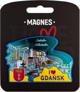 Pan Dragon Magnes I love Poland Gdańsk ILP-MAG-A-GD-35 1