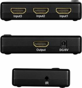 LogiLink Switch HDMI 3x1-Port, 1080p/60Hz, HDCP,CEC,RC,smal 5