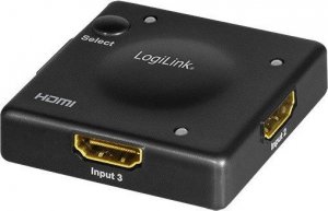 Przełącznik LogiLink LogiLink Switch HDMI 3x1-Port, 1080p/60Hz, Mini, HDCP, CEC 1