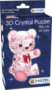 Hcm HCM Crystal Puzzle - Bear Lily pink - 59192 1