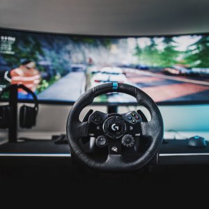 Kierownica Logitech G923 Xbox Series X|S/Xbox One/PC (941-000158) + Shifter G29, G920 Driving Force (941-000130) 8